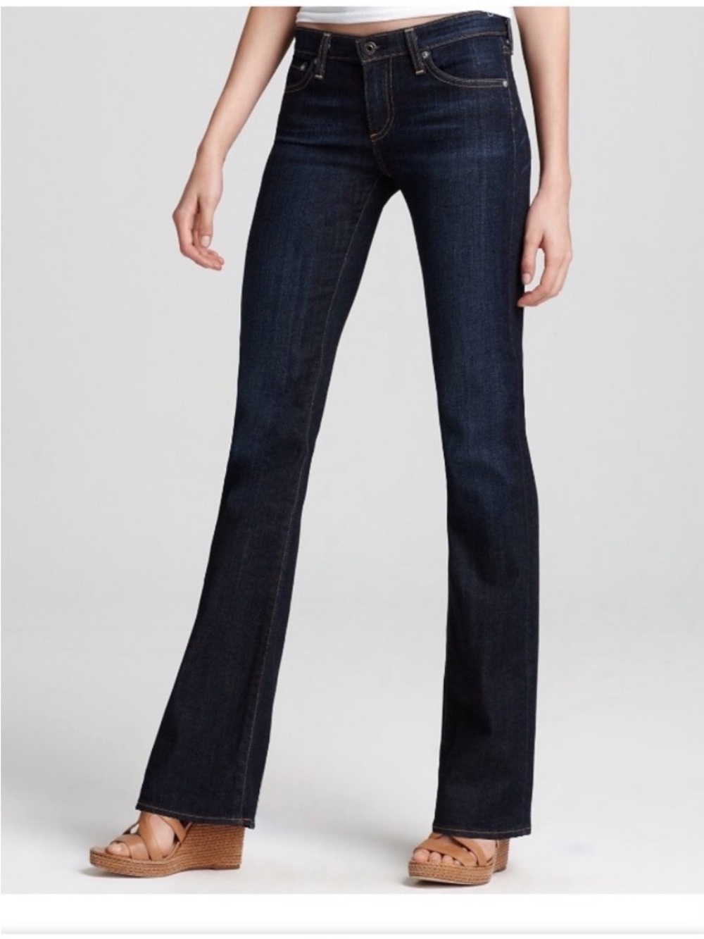 AG Angel Cut Dark Blue Women's Straight-Leg Jeans